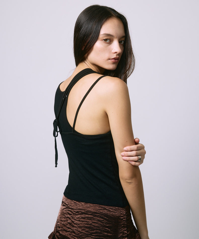 HAULTERNECK TANK TOP SET / BLACK