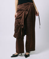 LAYERED SLACKS / BROWN