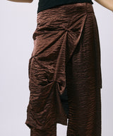LAYERED SLACKS / BROWN