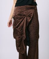 LAYERED SLACKS / BROWN