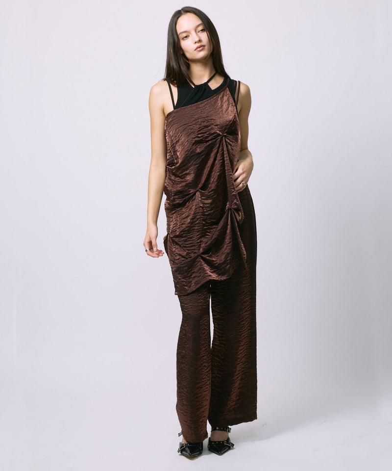 LAYERED SLACKS / BROWN