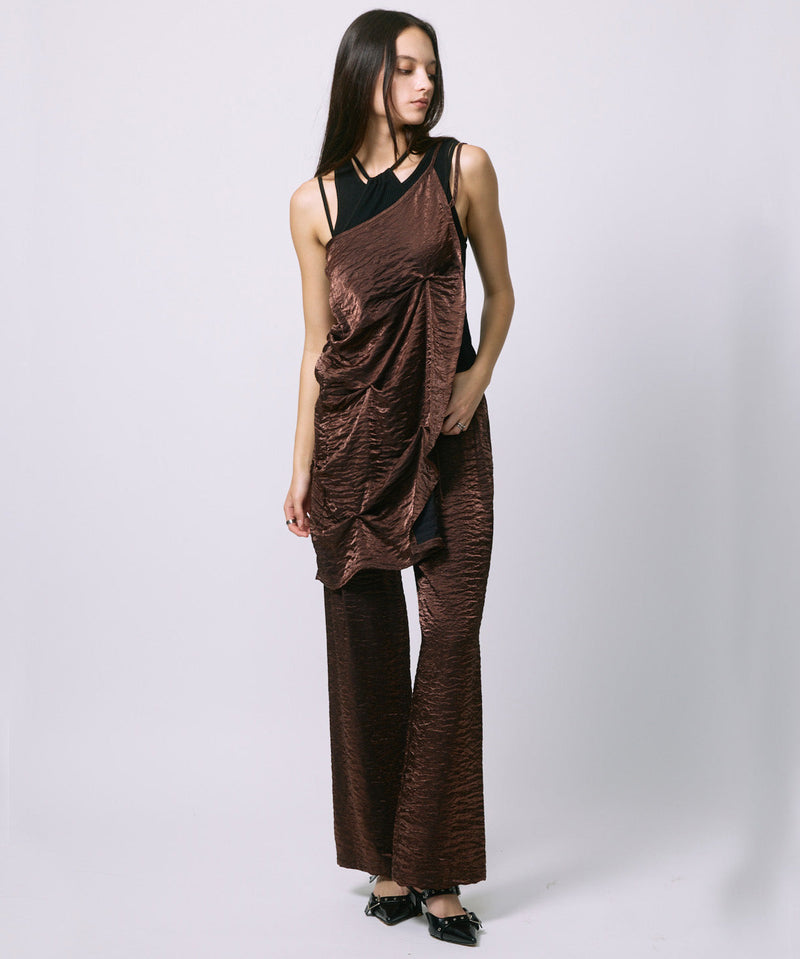 LAYERED SLACKS / BROWN