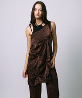 LAYERED SLACKS / BROWN