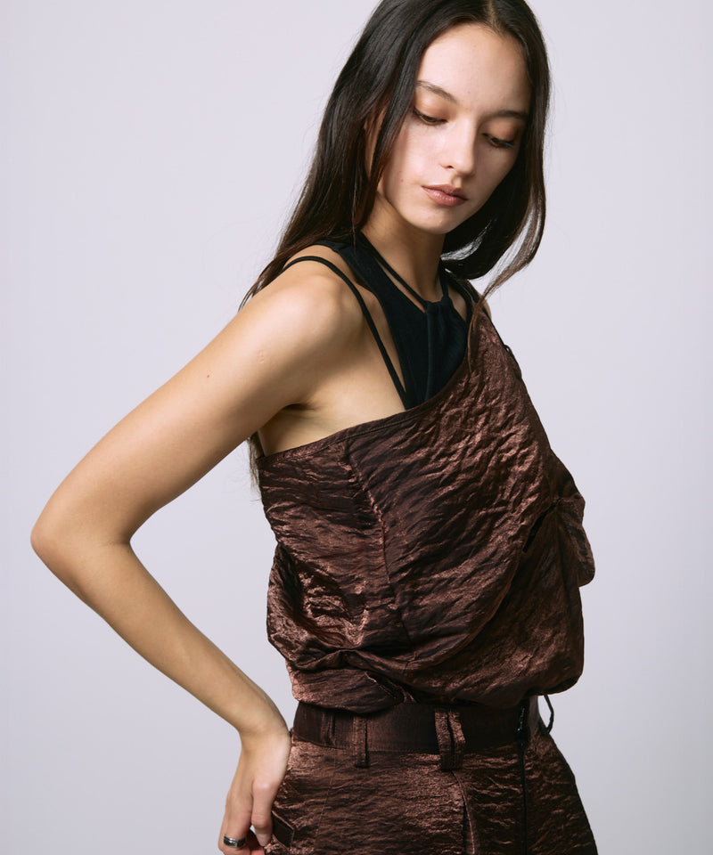 LAYERED SLACKS / BROWN