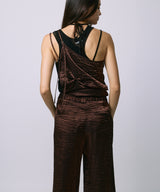 LAYERED SLACKS / BROWN