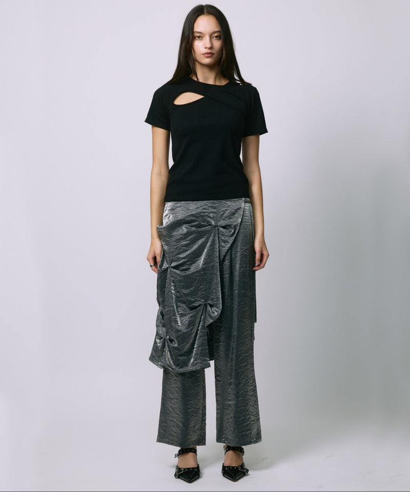 LAYERED SLACKS / GRAY