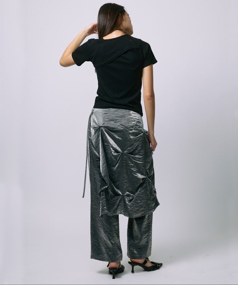LAYERED SLACKS / GRAY