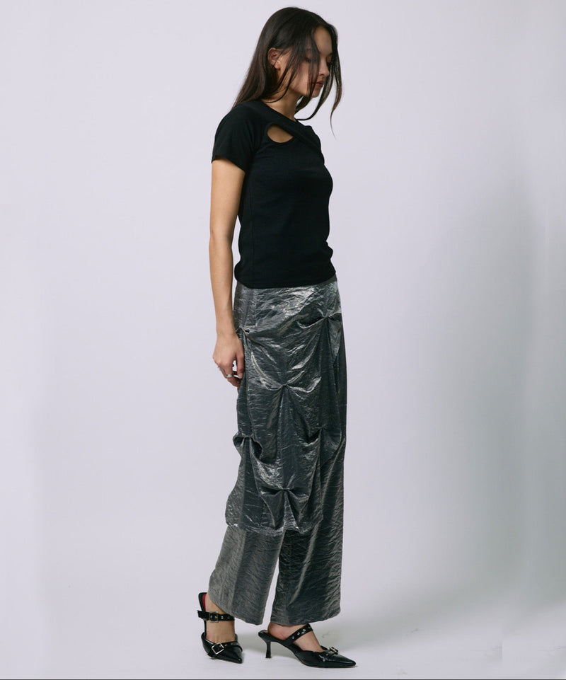 LAYERED SLACKS / GRAY