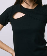 DESIGN OPEN TEE / BLACK