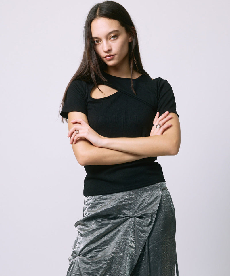 DESIGN OPEN TEE / BLACK