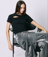 DESIGN OPEN TEE / BLACK