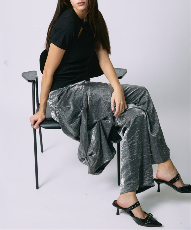 LAYERED SLACKS / GRAY