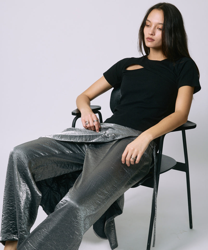 DESIGN OPEN TEE / BLACK