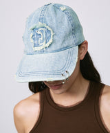 led.logo pierce cap / INDIGO