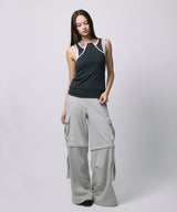 HAULTERNECK TANK TOP SET / NAVY