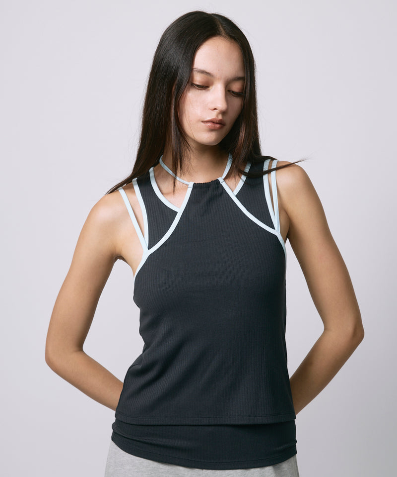 HAULTERNECK TANK TOP SET / NAVY