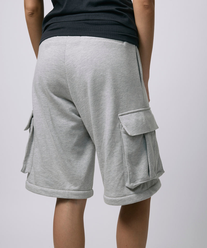 ZIP SWEAT CARGO PANTS / GRAY