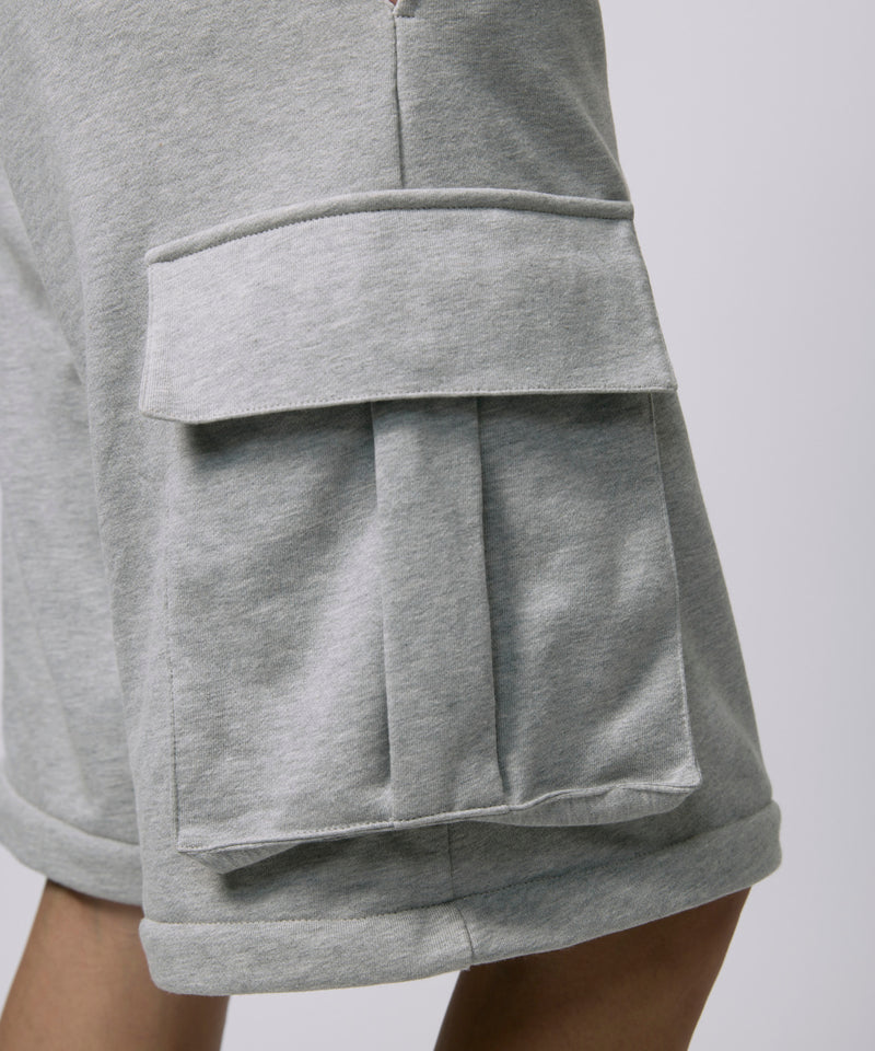 ZIP SWEAT CARGO PANTS / GRAY