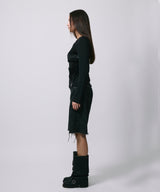 LAYRED TANK SELEEVE / BLACK