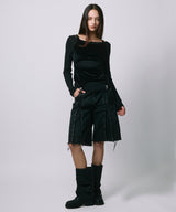 LAYRED TANK SELEEVE / BLACK