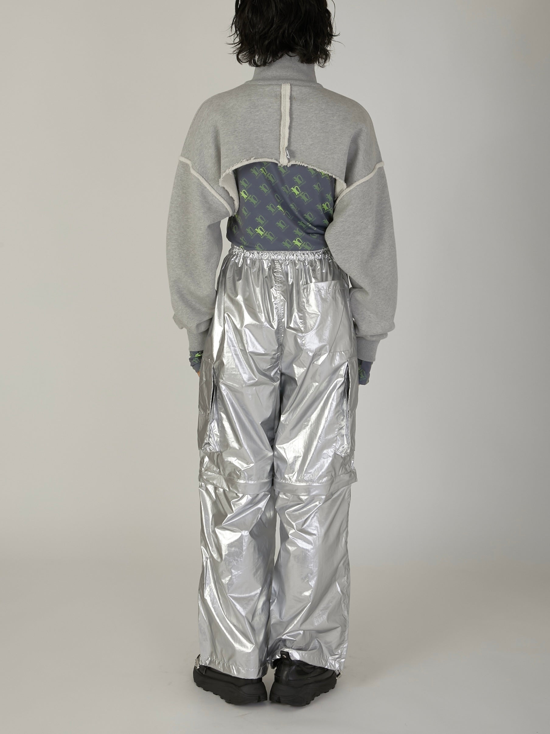 2WAY METALLIC CARGO PANTS Ⅱ / SILVER – led-tokyo│レッド