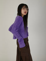 FEATHER LAME KNIT CD / PURPLE