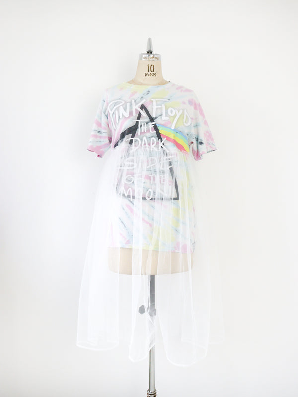 REWORK DOCKING TULLE TEE (MT×WH）