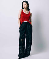 POCKET LACE PANTS /  BLACK