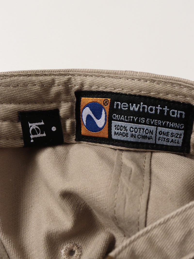 COTTON LOGO CAP / BEIGE