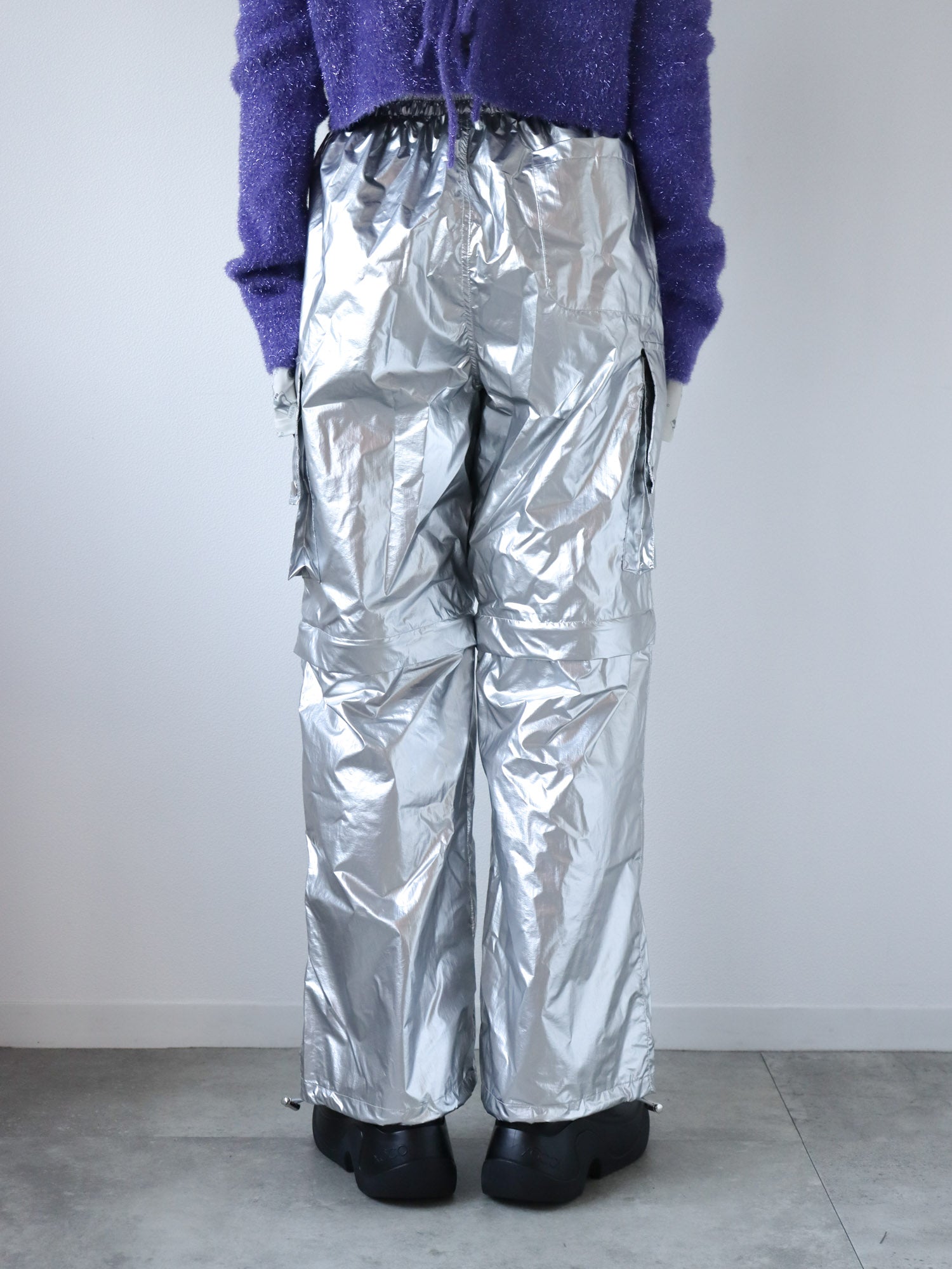 2WAY METALLIC CARGO PANTS Ⅱ / SILVER – led-tokyo│レッド