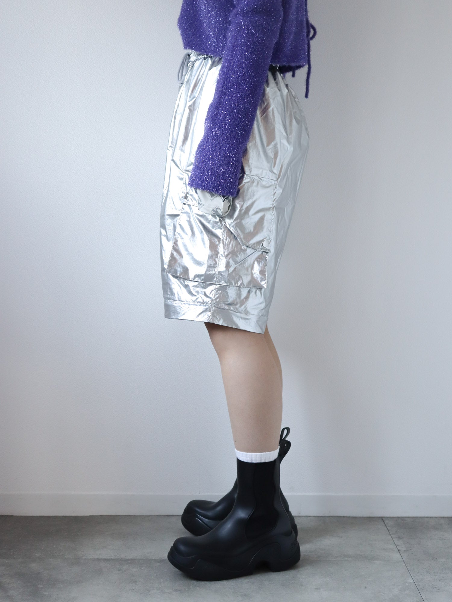 2WAY METALLIC CARGO PANTS Ⅱ / SILVER – led-tokyo│レッド