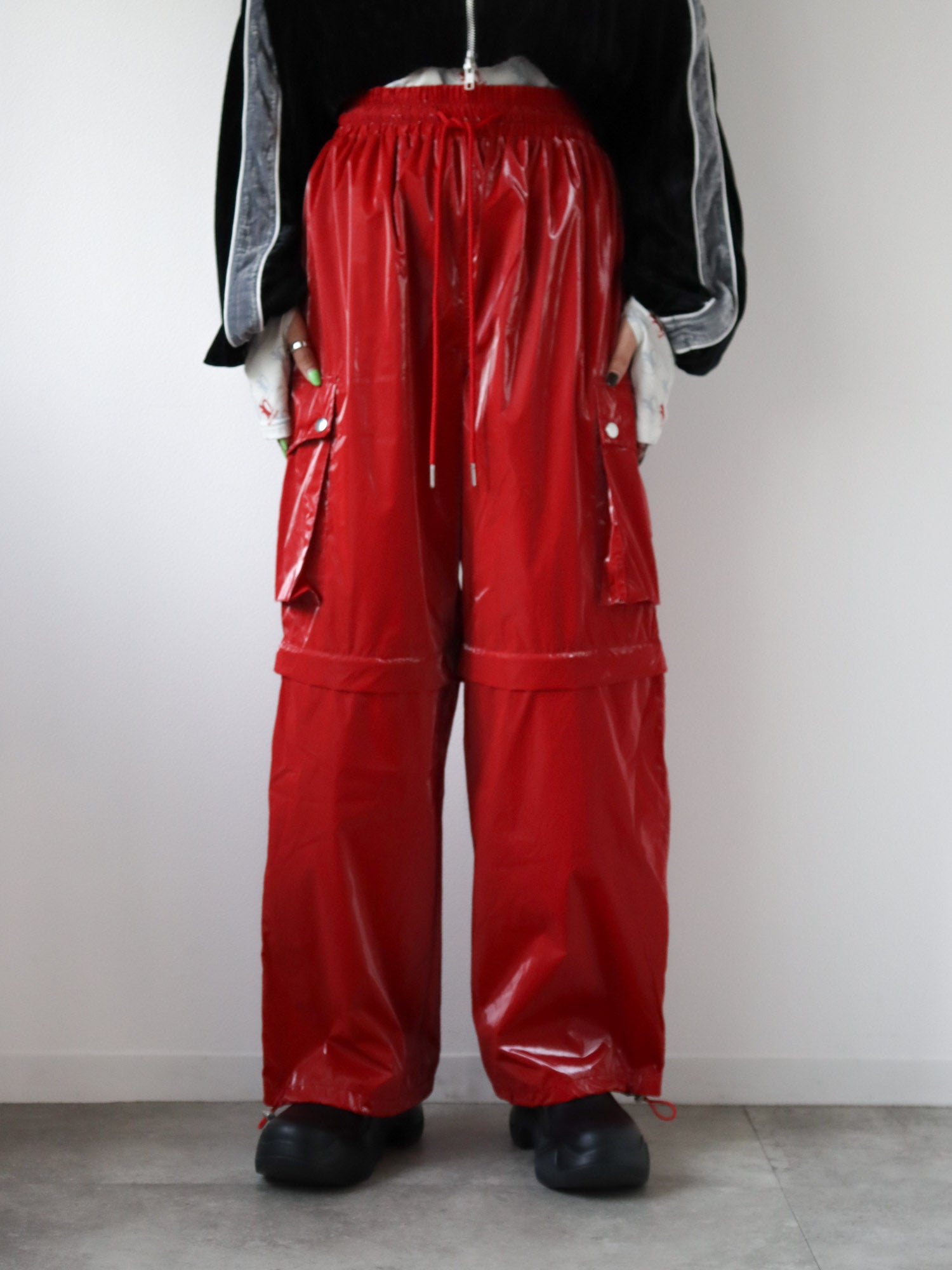 2WAY METALLIC CARGO PANTS Ⅱ / RED – led-tokyo│レッドトーキョー 