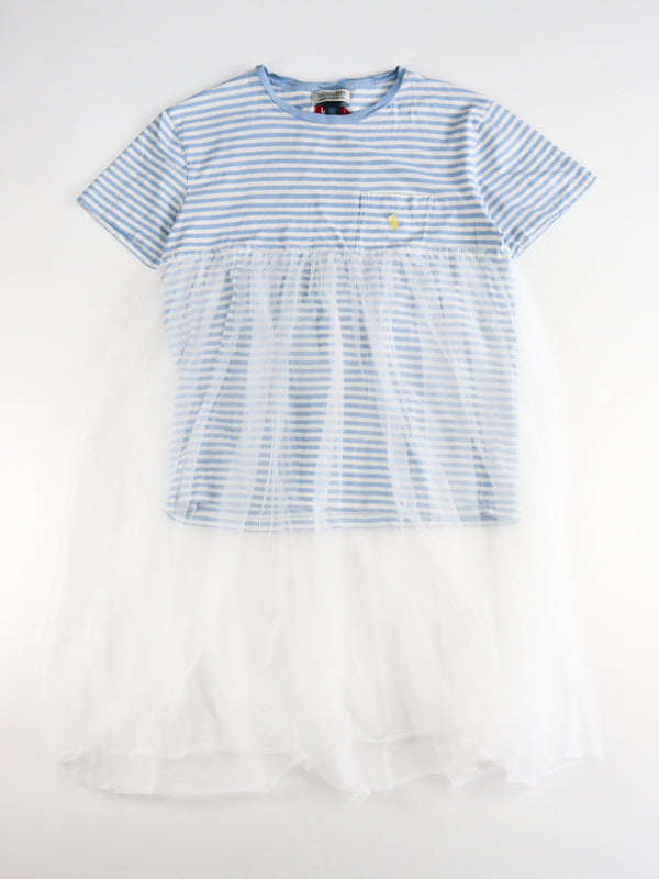 REWORK DOCKING TULLE TEE (MT×WH）