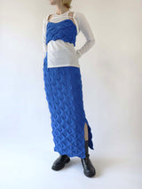 SIDE SLIT TANK TOP SET BOLERO CARDIGAN / WHITE