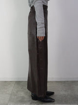 【Heart by led.】LEATHER LONG SKIRT / BROWN
