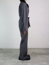 【Heart by led.】SHAKA JUMP SUIT / CHACOARL GRAY