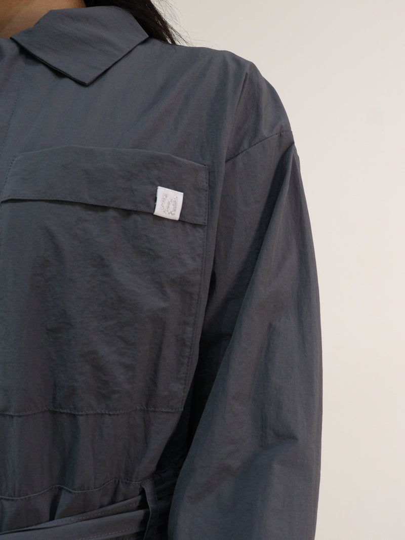 【Heart by led.】SHAKA JUMP SUIT / CHACOARL GRAY