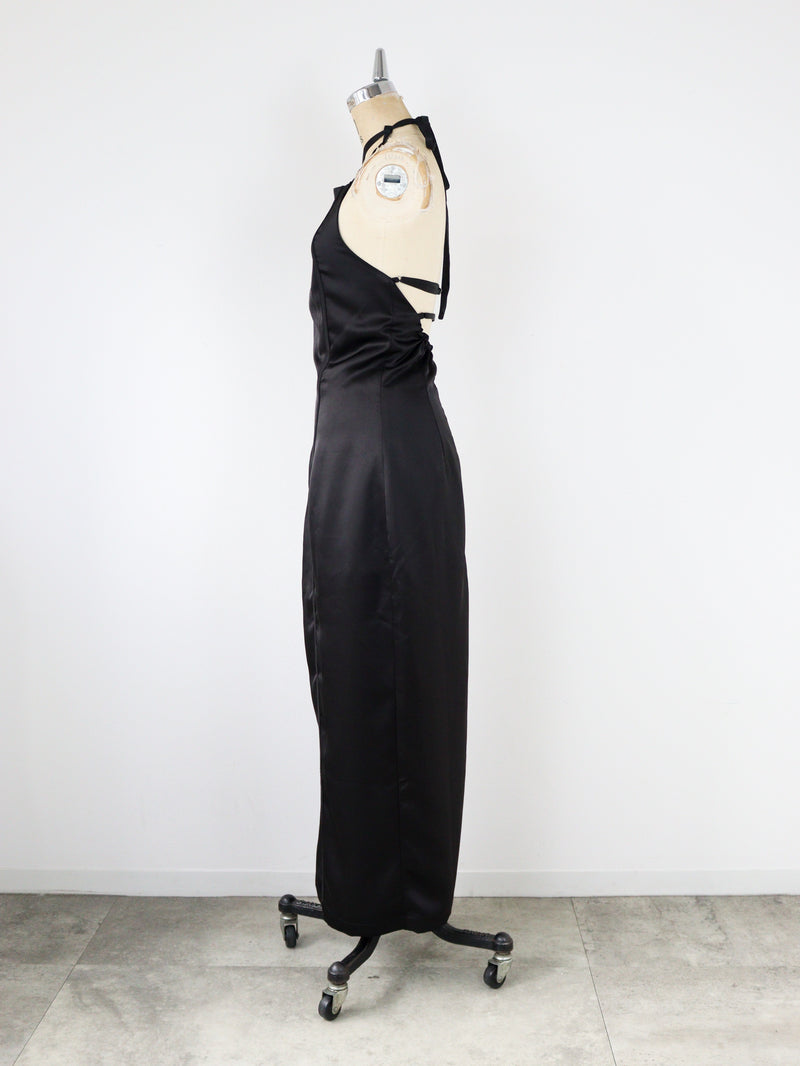 CROSS NECK STRAP LONG ONEPIECE