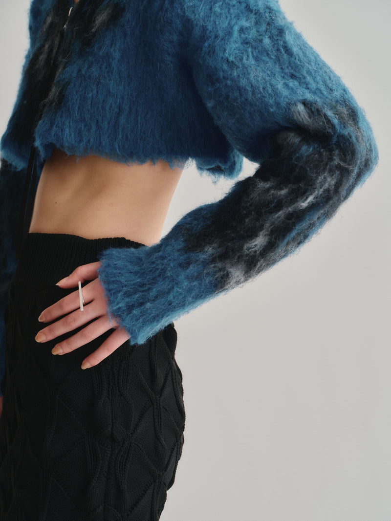 MOHAIR LYCAON KNIT / BLUE