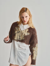 MOHAIR LYCAON KNIT / BROWN