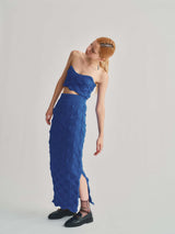 WAVE KNIT BUSTIER / BLUE