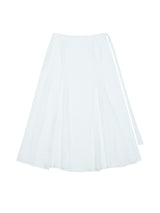 Lace Gored Skirt＿WHITE