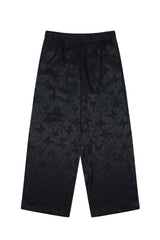 Pattern Satin Trousers＿BLACK