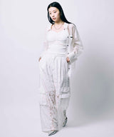 SHEER OVER SIZE SHIRT / WHITE