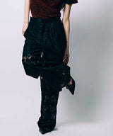 POCKET LACE PANTS /  BLACK