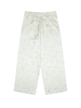 Pattern Satin Trousers＿WHITE