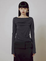 Drape Layered Long Sleeve