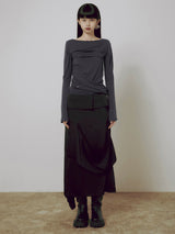 Drape Layered Long Sleeve