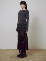 Drape Layered Long Sleeve