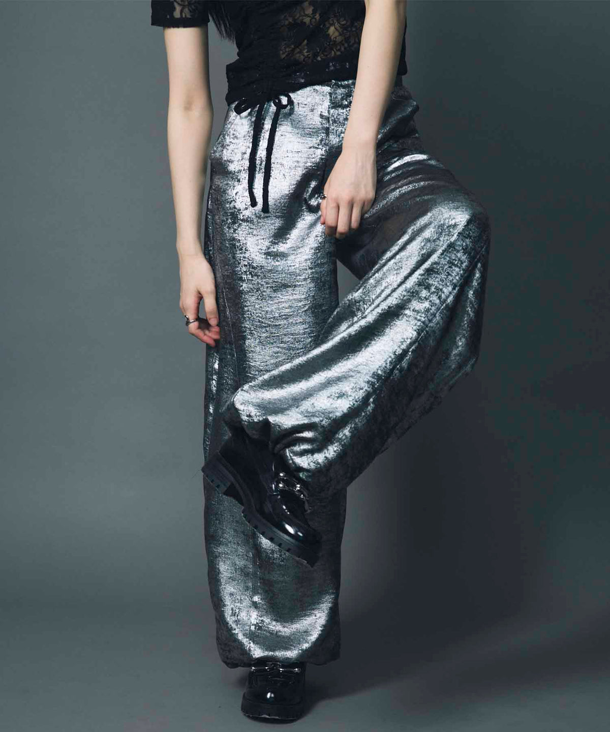 led.tokyo レッドトーキョー/21AW/バックスリットパンツ/36 セール】【led.tokyo】2WAY METALLIC CARGO PANTS Ⅱ（カーゴ
